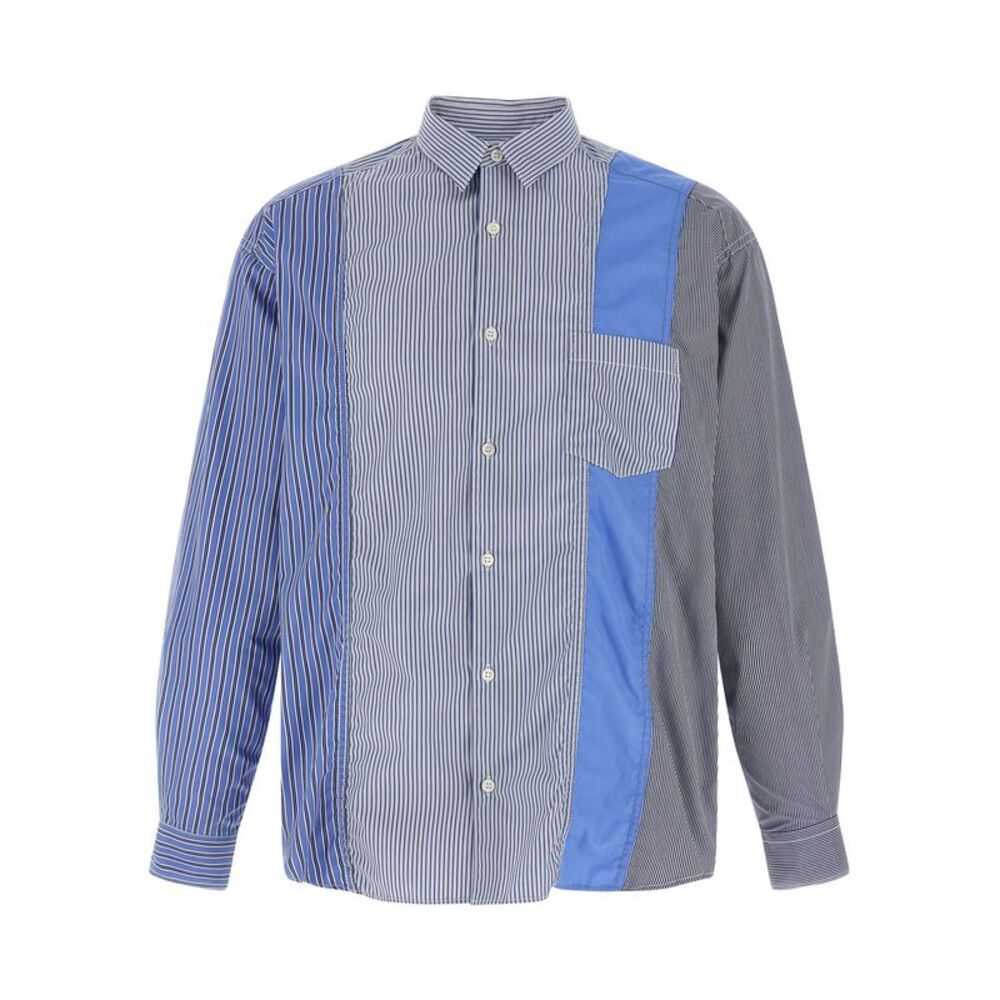 Comme Des Garçons Blue Cotton Men's Blouse